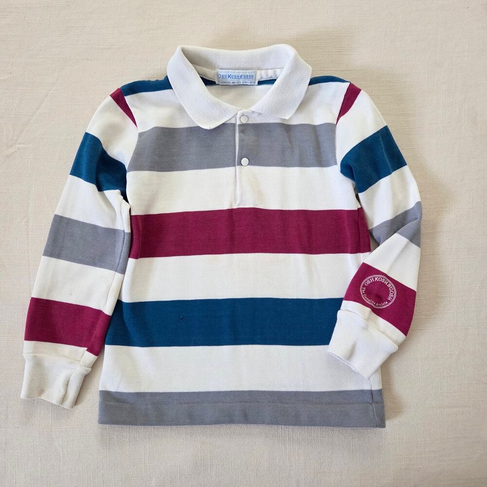 Vintage Oshkosh Thick Striped Long Sleeve 4t/5t